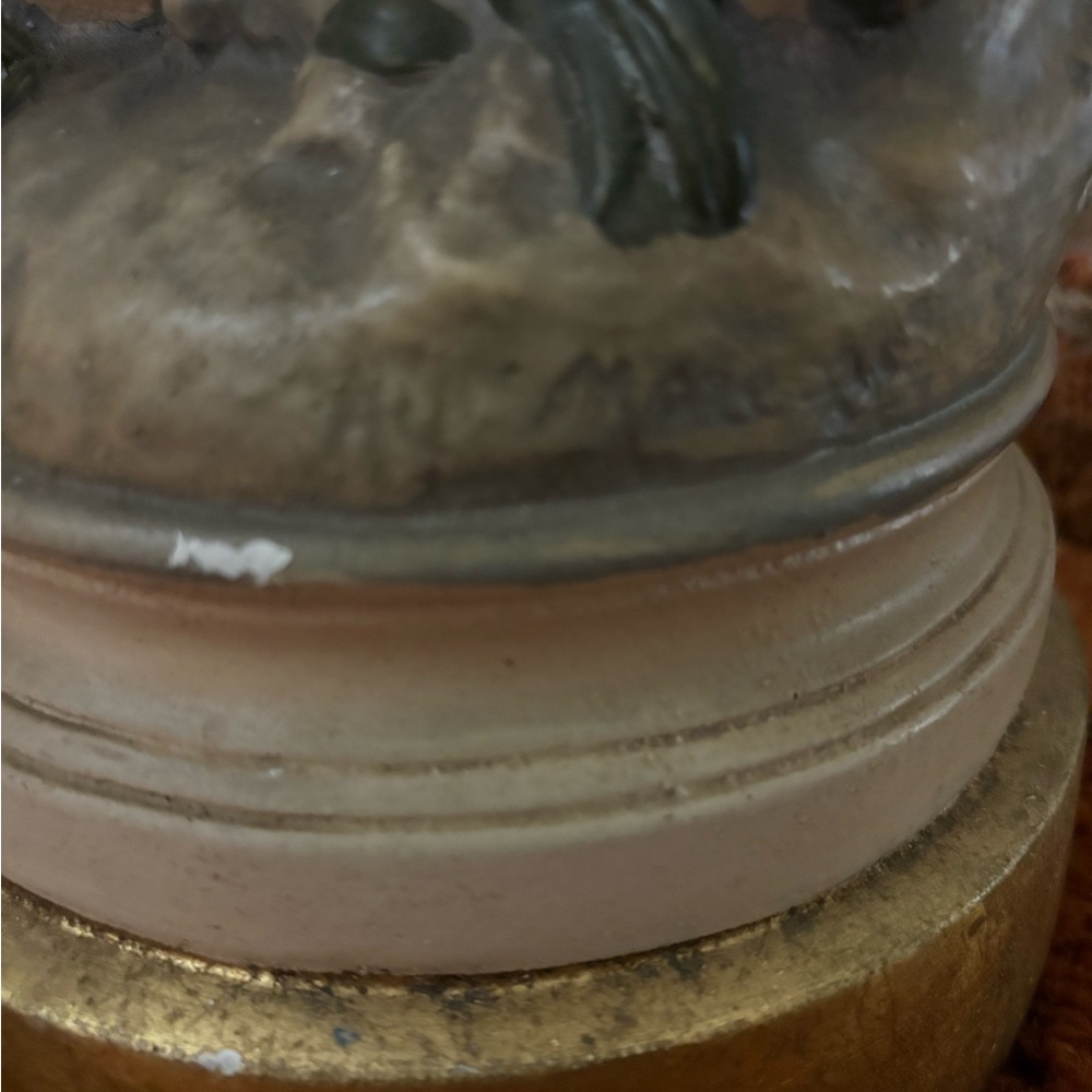 August Moreau spelter lamp turn of century - Picture 7 of 12